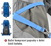 Batoh Husky Ultralight Ranis 70l modrá
