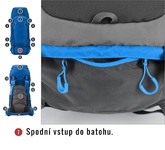 Batoh Husky Ultralight Ranis 70l modrá