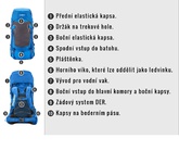 Batoh Husky Ultralight Rony 50l modrá