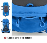 Batoh Husky Ultralight Rony 50l modrá