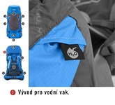 Batoh Husky Ultralight Rony 50l modrá