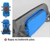 Batoh Husky Ultralight Rony 50l modrá